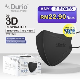 Durio 901A 3D Respirator - Black 40's